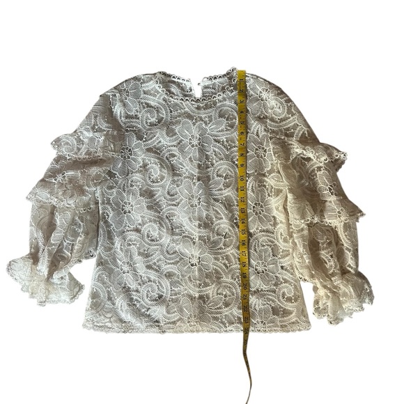 Lace Ruffle Sleeve Top - Picture 5 of 8